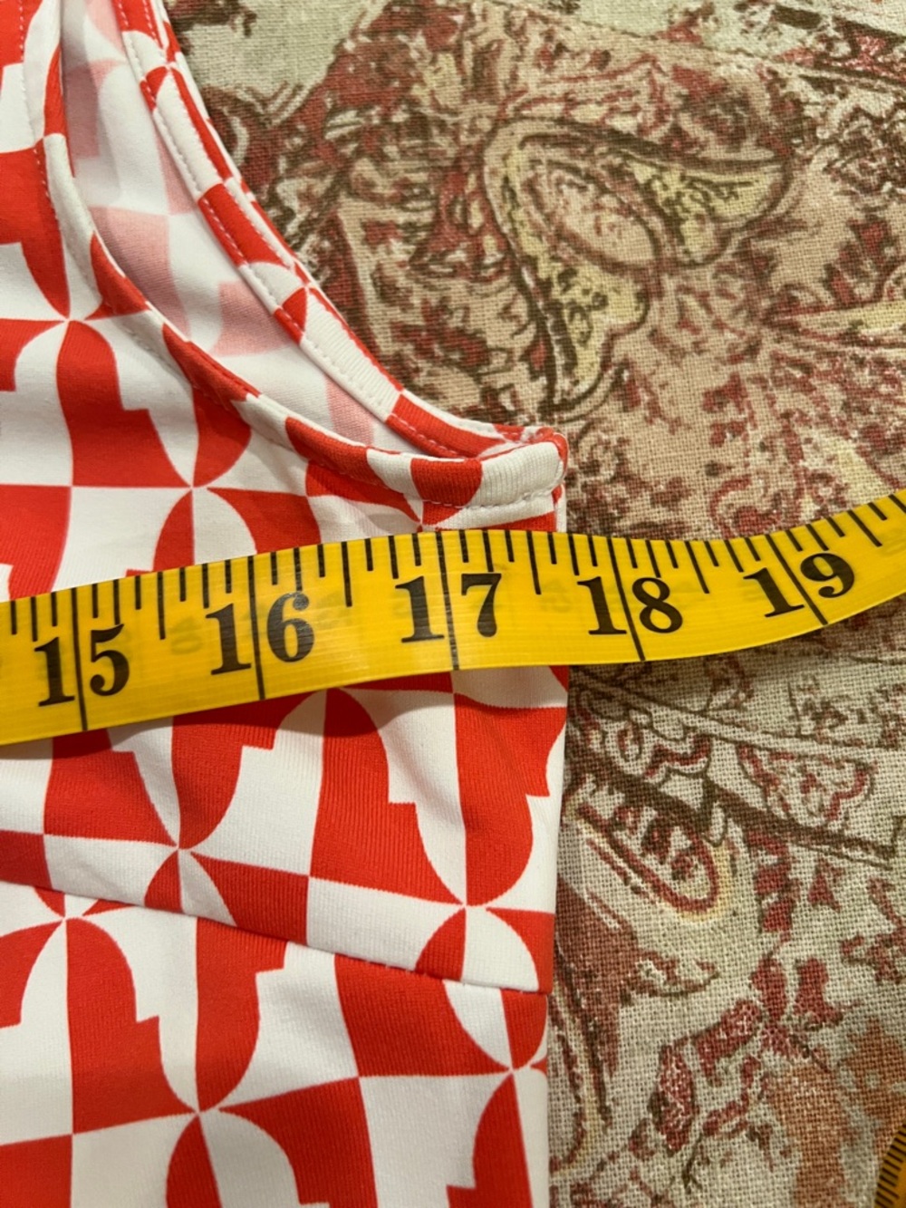 J. McLaughlin Sleeveless Printed Shift Dress Medium. - Picture 5 of 6